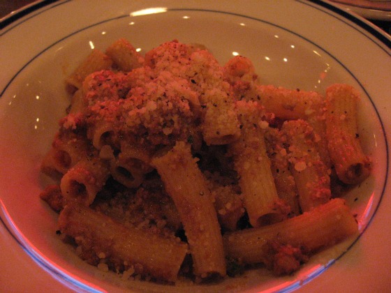 Porsena restaurant serves up pasta al ragu with meat sauce