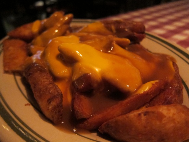 Bill's Bar and Burger Disco Fries, with thickly cut spuds drowning in brown gravy and studded with cheese curd.