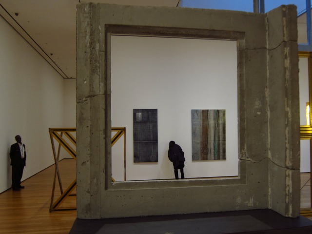 isa-genzen-moma-concrete Isa Genzen has also worked with concrete in her art, and at the MoMA stands this large rectangular sculpture