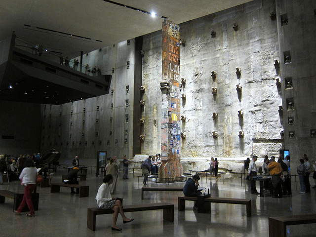 The Last Column inside the 9/11 Memorial Museum.