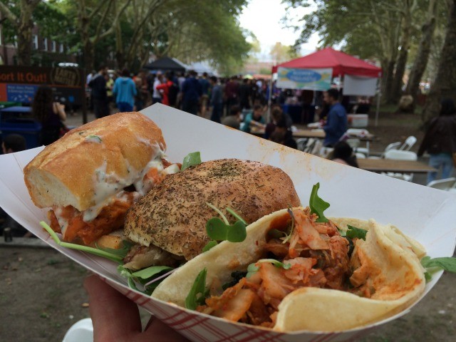 Healthy and delicious vegan food from the Cinnamon Snail Food Truck in NYC.