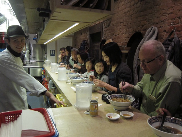 Seating at Ramen Lab in New York City