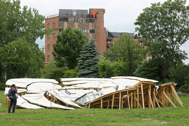 socrates sculpture park summer 2015 sinkhole
