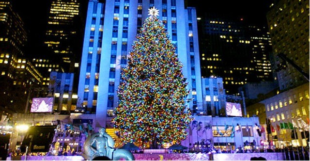 Best NYC Christmas Tree Lighting Ceremonies 2015 nyc-best-christmas-tree-lighting-rock-center