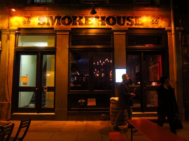 Exterior view of the Route 66 Smokehouse located on the south end of Stone Street