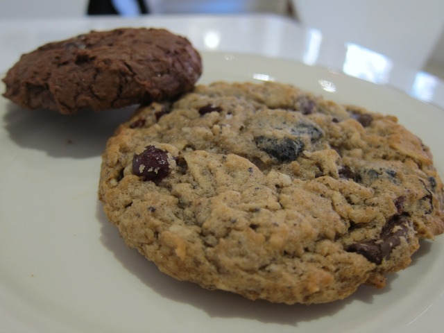 Banana-y Kitchen Sink and Chocolatey Chocolate Chip cookies from Macaron Parlour on the UWS