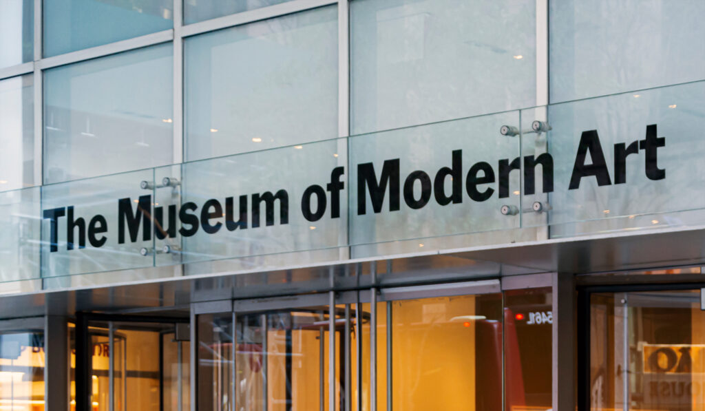 entrance to MOMA museum in nyc